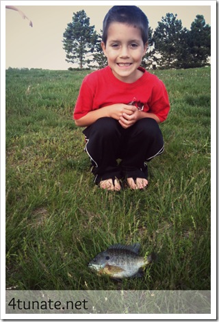 fishing for blue gill with kids 
