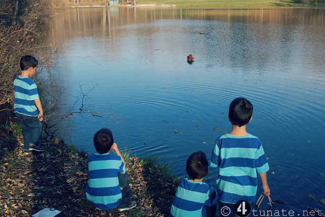 boy adventures making a homemade sailboat